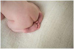 newborn babies feet and bottom